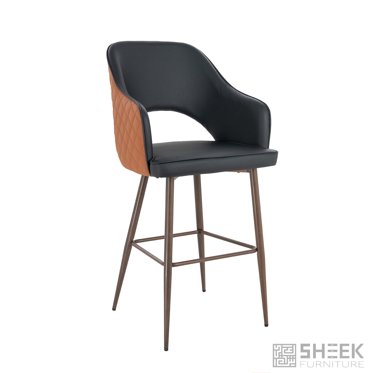 Ares Bar Stool – Rust Brown