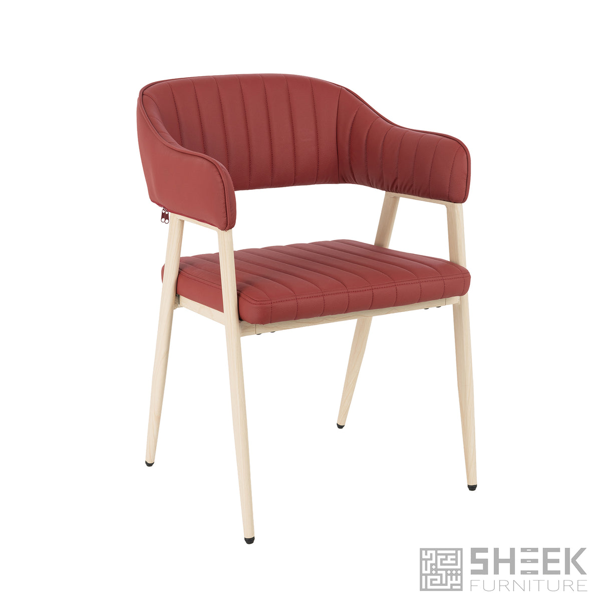 Hampton Barrel Chair – Wine Red