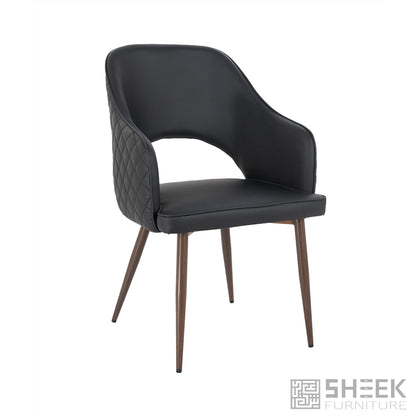 Ares Dining Chair – Midnight Black