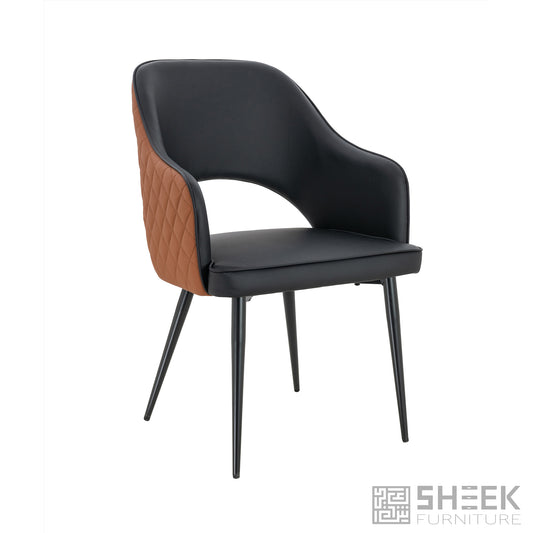 Ares Dining Chair – Rust Brown