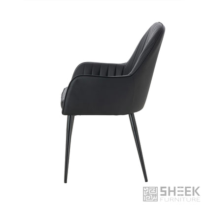 Apollo Accent Chair – Midnight Black