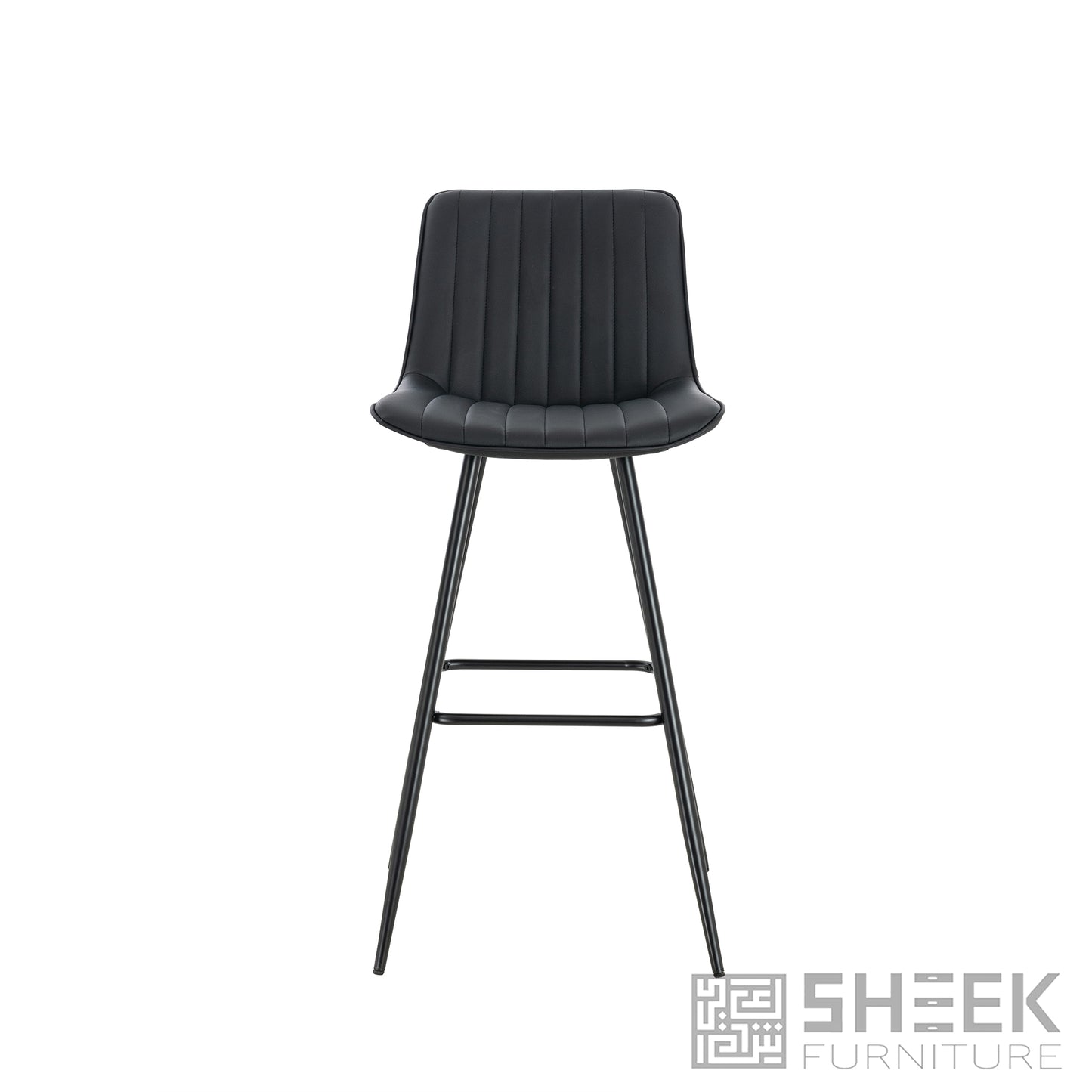 Hermes Bar Stool – Midnight Black