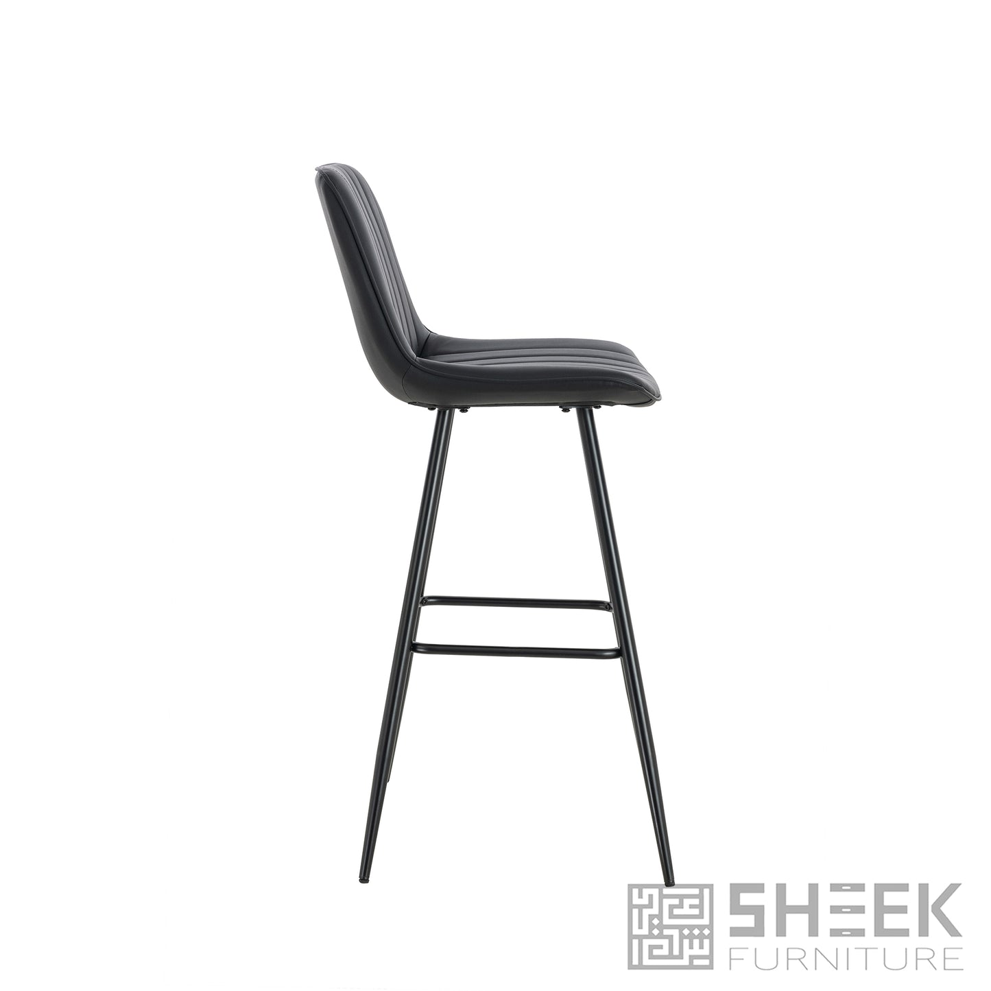 Hermes Bar Stool – Midnight Black