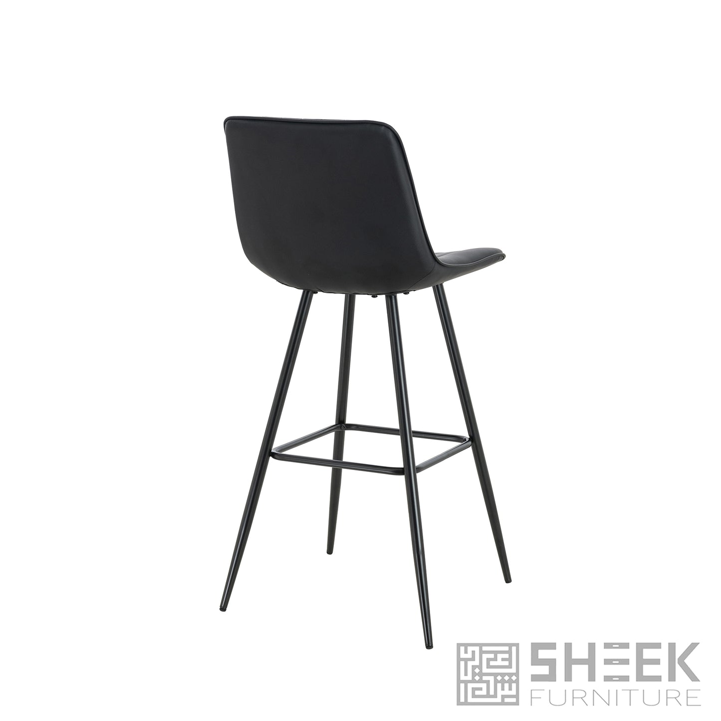 Hermes Bar Stool – Midnight Black