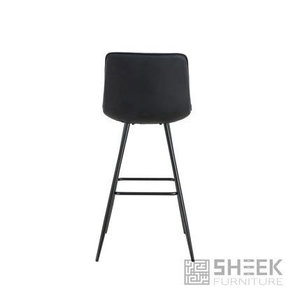 Hermes Bar Stool – Midnight Black