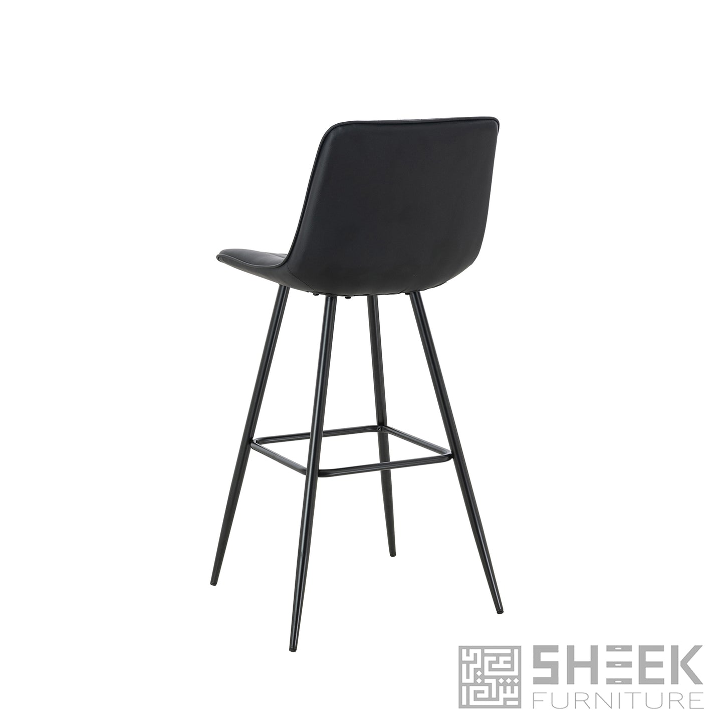 Hermes Bar Stool – Midnight Black
