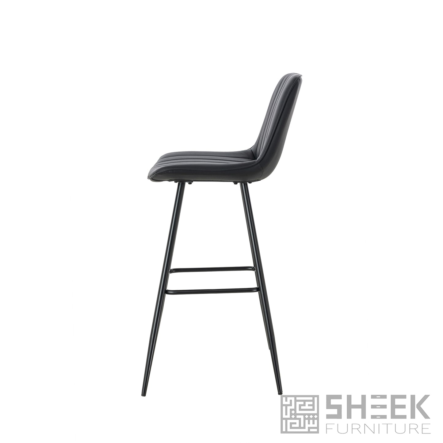 Hermes Bar Stool – Midnight Black