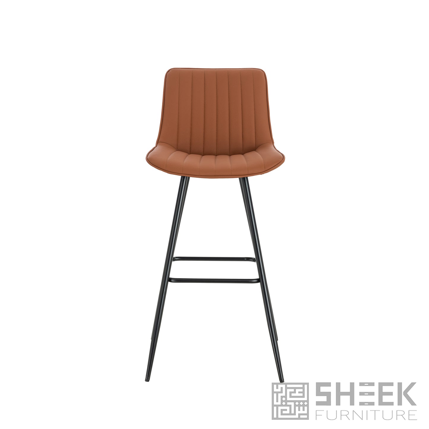 Hermes Bar Stool – Rust Brown