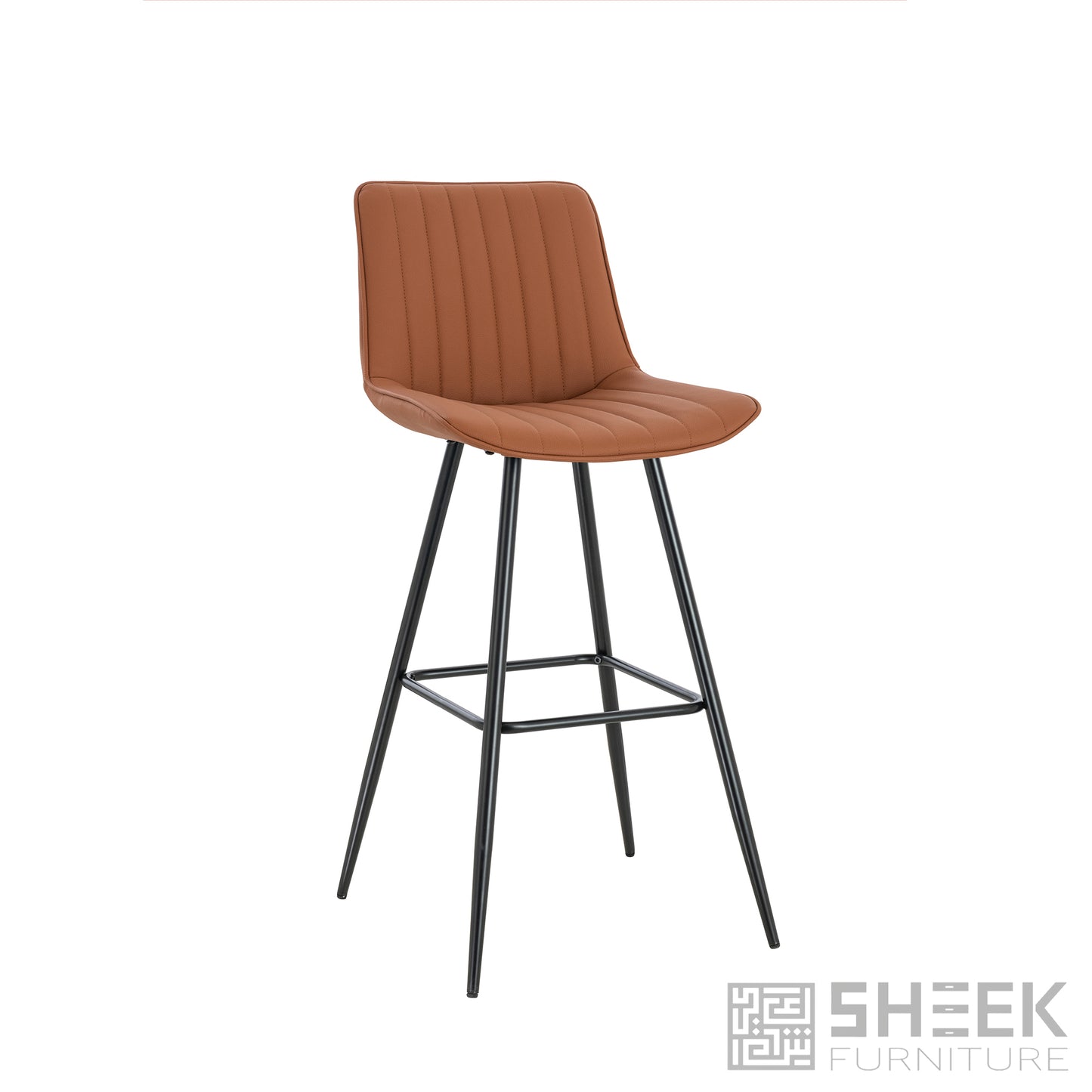 Hermes Bar Stool – Midnight Black