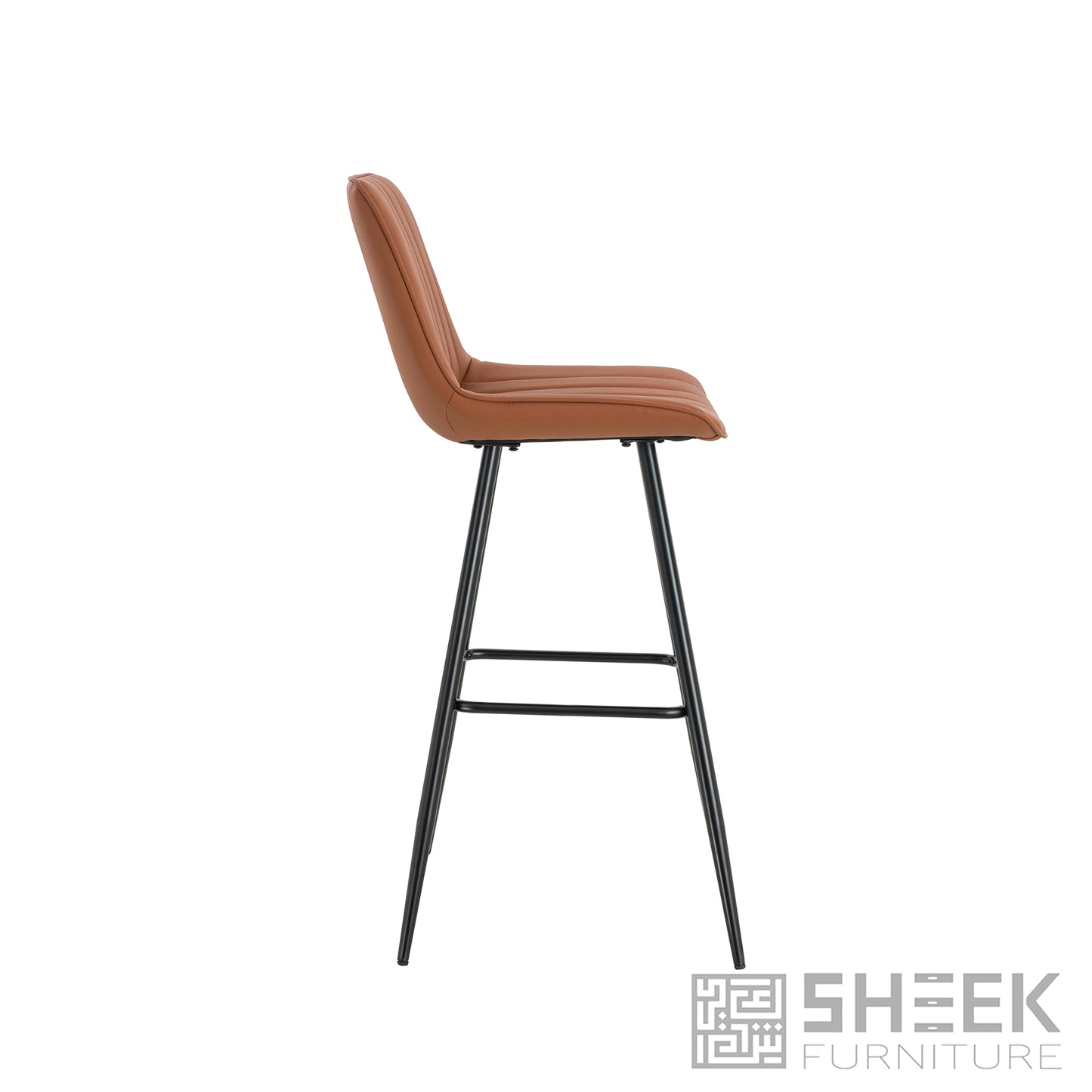 Hermes Bar Stool – Rust Brown