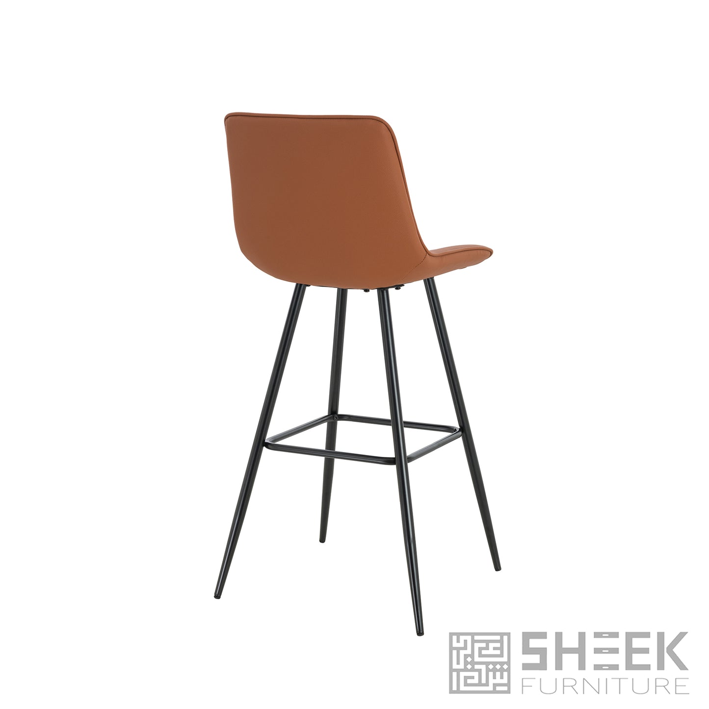 Hermes Bar Stool – Rust Brown