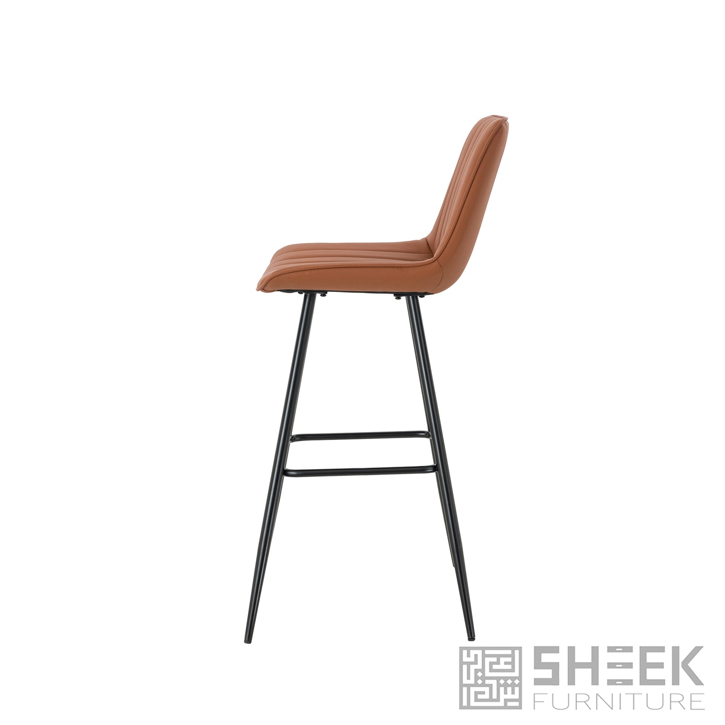 Hermes Bar Stool – Rust Brown