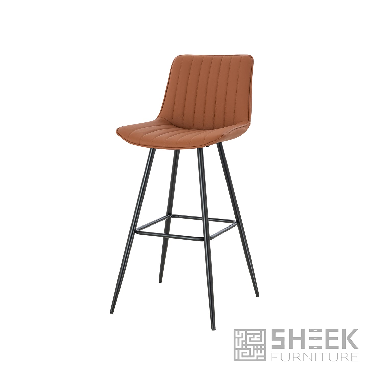 Hermes Bar Stool – Rust Brown