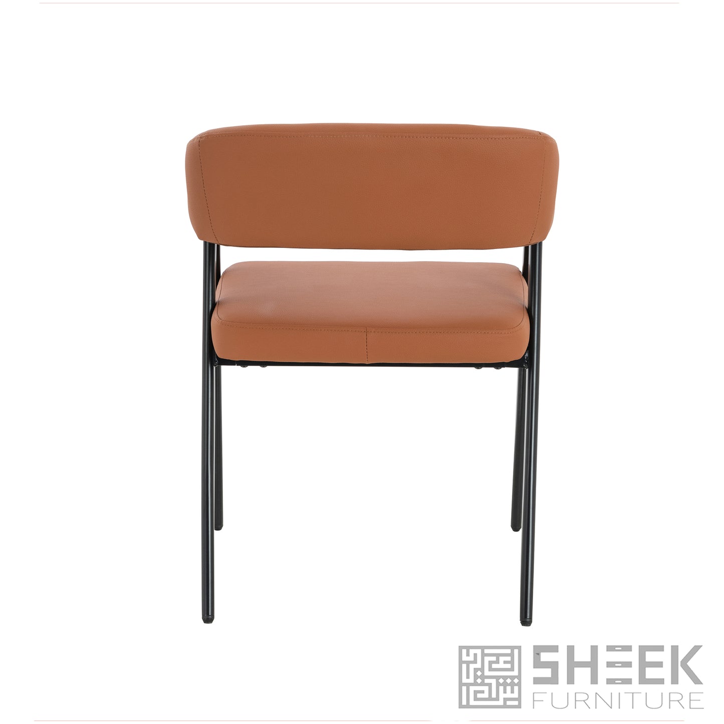 Hestia Barrel Chair – Rust Brown