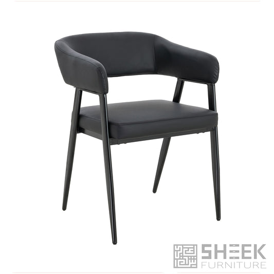 Hestia Barrel Chair – Midnight Black