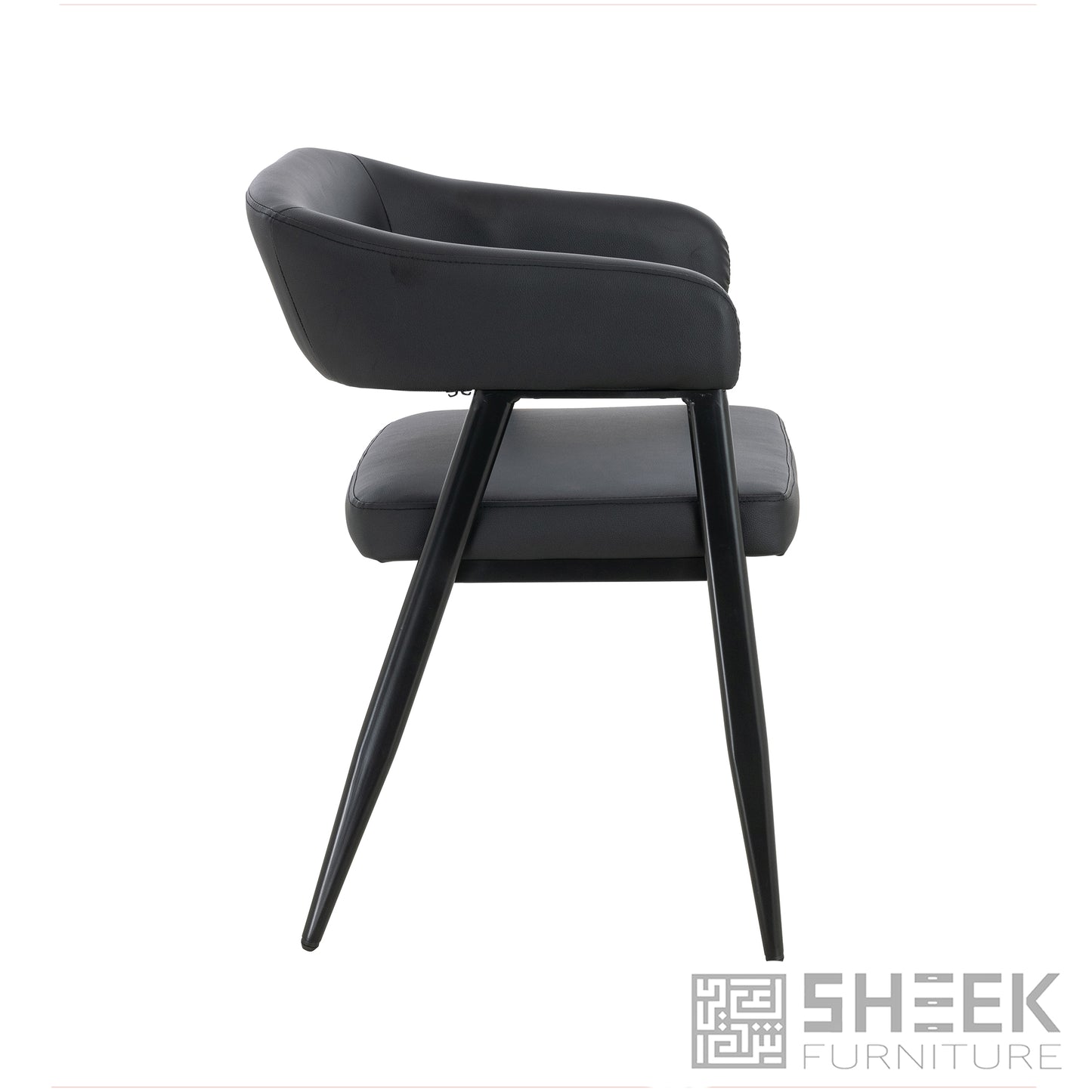 Hestia Barrel Chair – Midnight Black