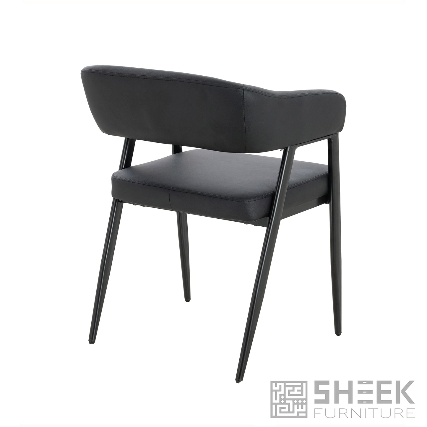 Hestia Barrel Chair – Midnight Black