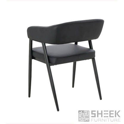 Hestia Barrel Chair – Midnight Black