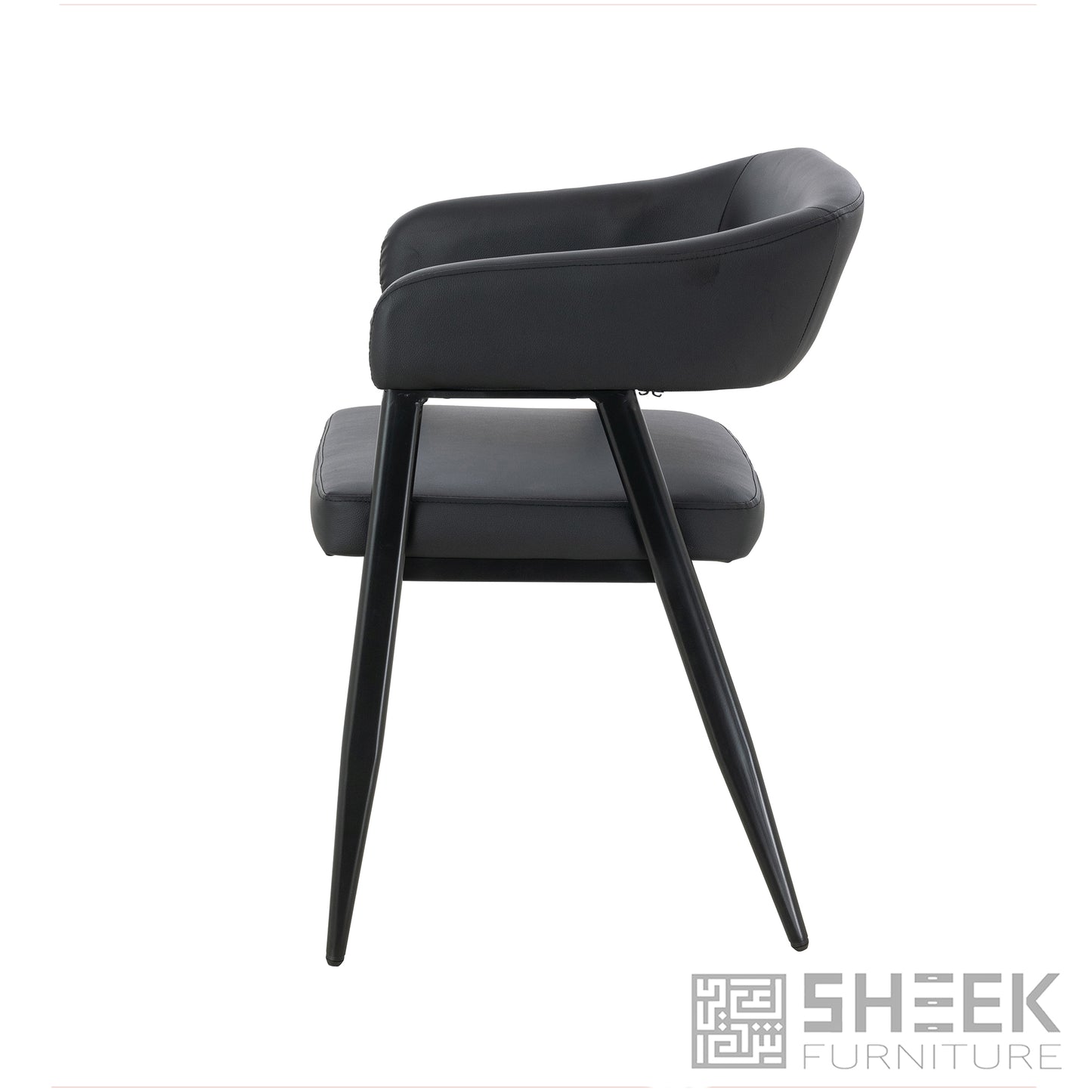 Hestia Barrel Chair – Midnight Black