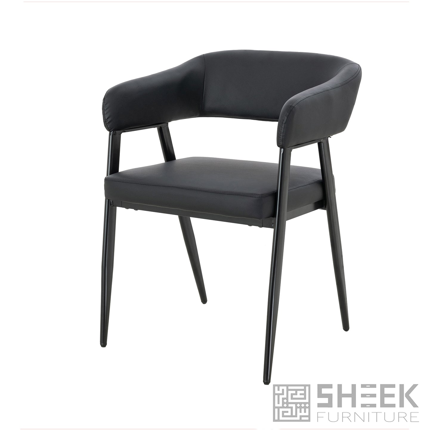 Hestia Barrel Chair – Midnight Black