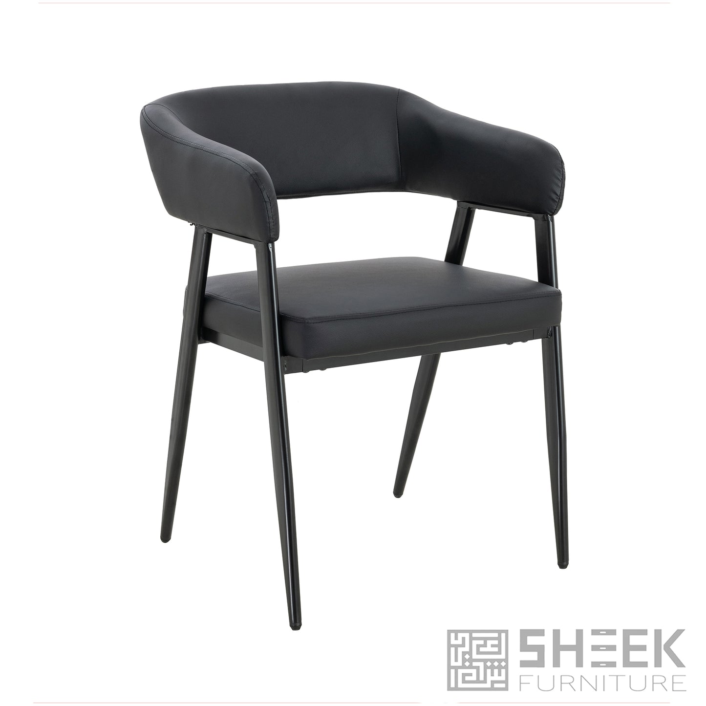 Hestia Barrel Chair – Midnight Black
