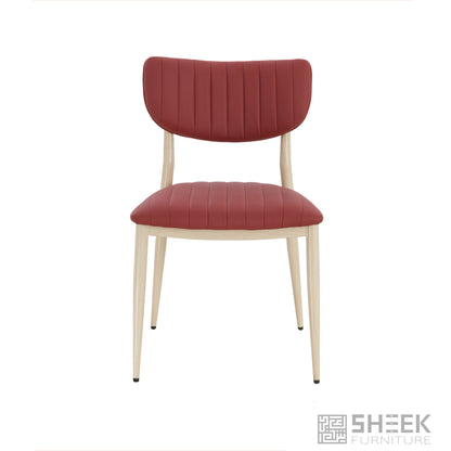 Atlas Stack Chair – Wine Red