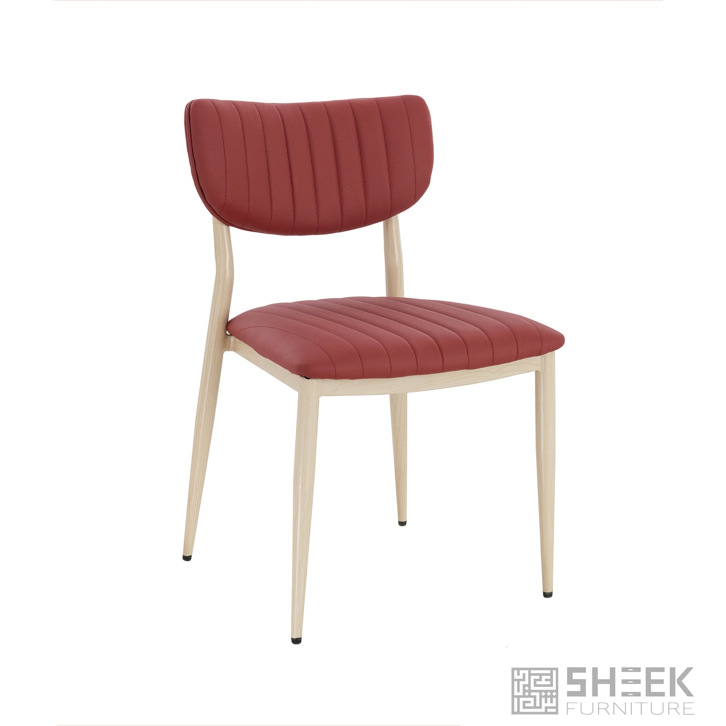 Atlas Stack Chair – Rust Brown on Oak