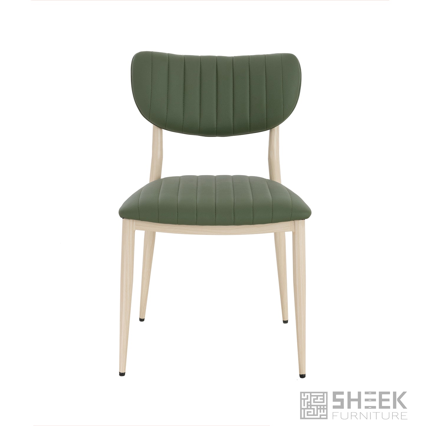 Atlas Stack Chair – Olive Green on Oak