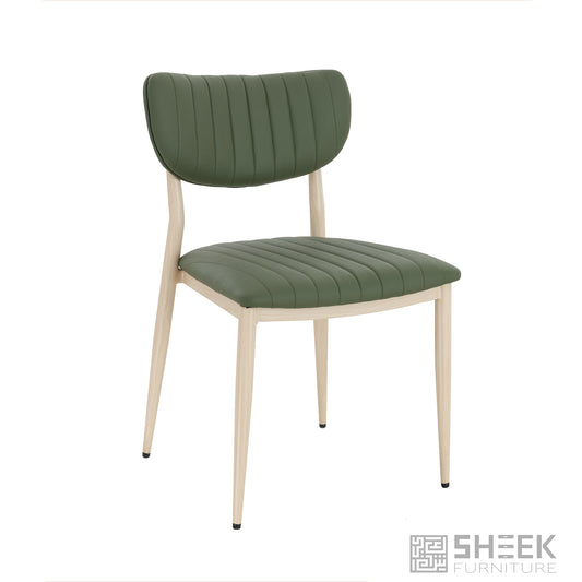 Atlas Stack Chair – Olive Green on Oak