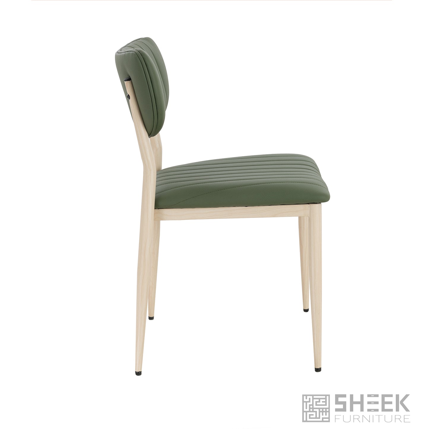 Atlas Stack Chair – Olive Green on Oak