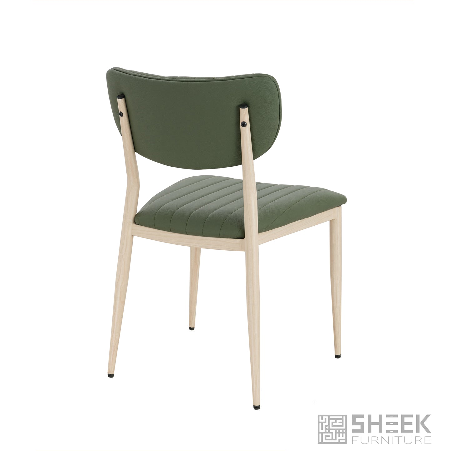 Atlas Stack Chair – Olive Green on Oak