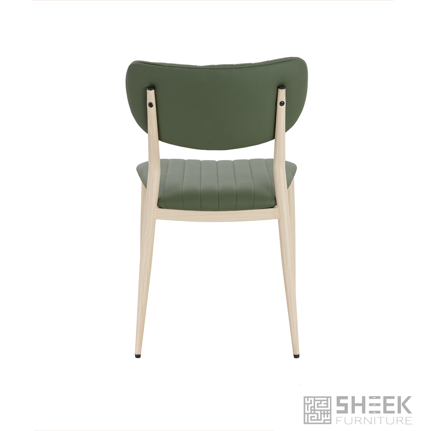 Atlas Stack Chair – Olive Green on Oak