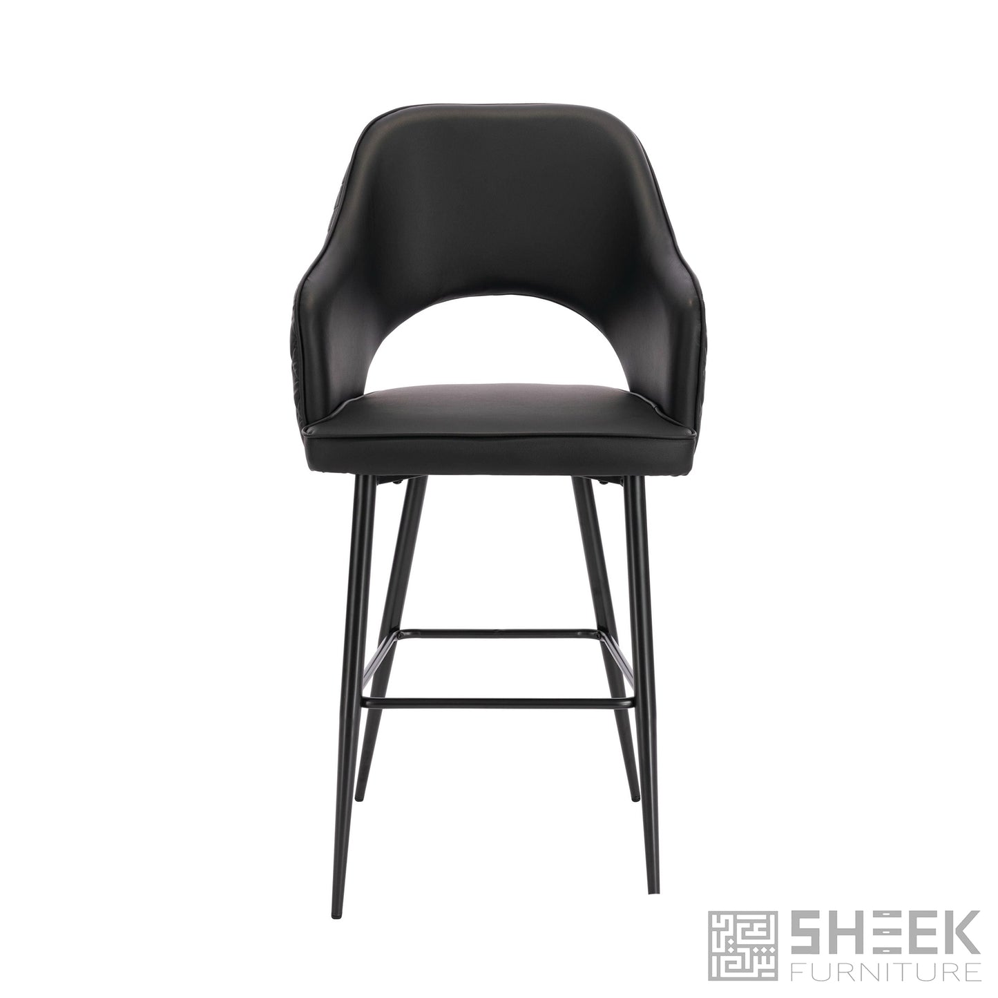 Ares Bar Stool – Midnight Black
