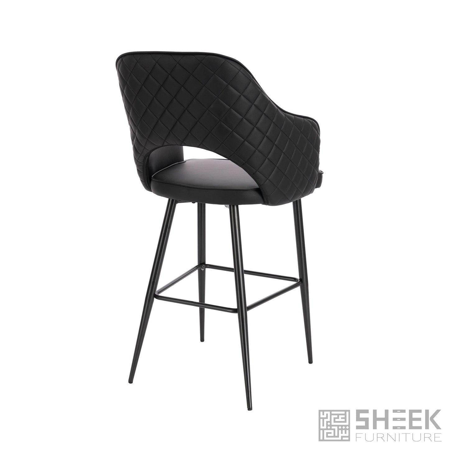 Ares Bar Stool – Midnight Black