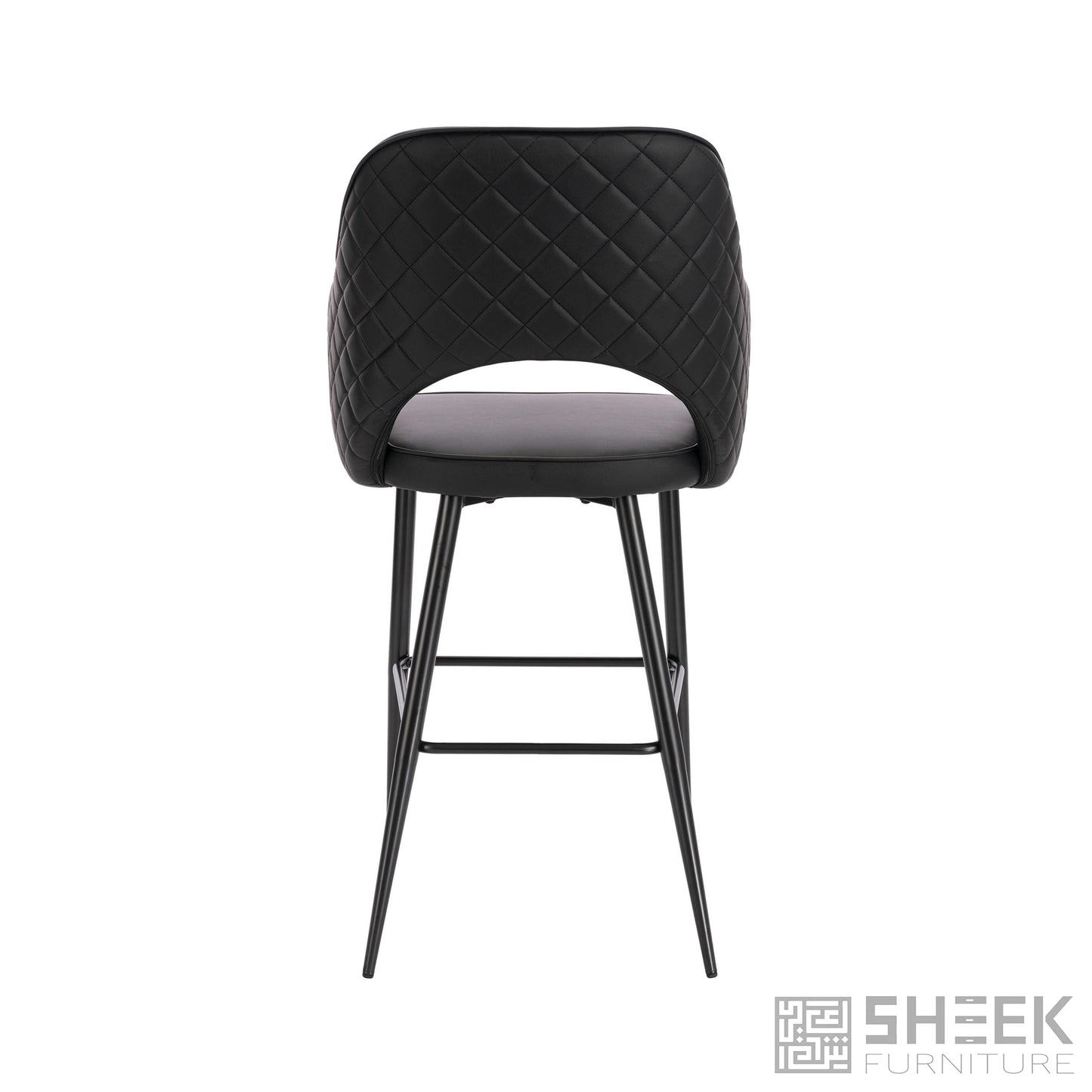 Ares Bar Stool – Midnight Black