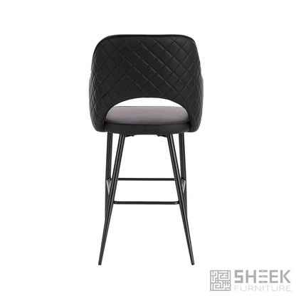 Ares Bar Stool – Midnight Black