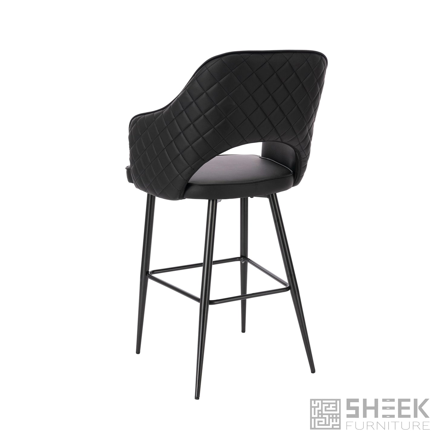 Ares Bar Stool – Midnight Black