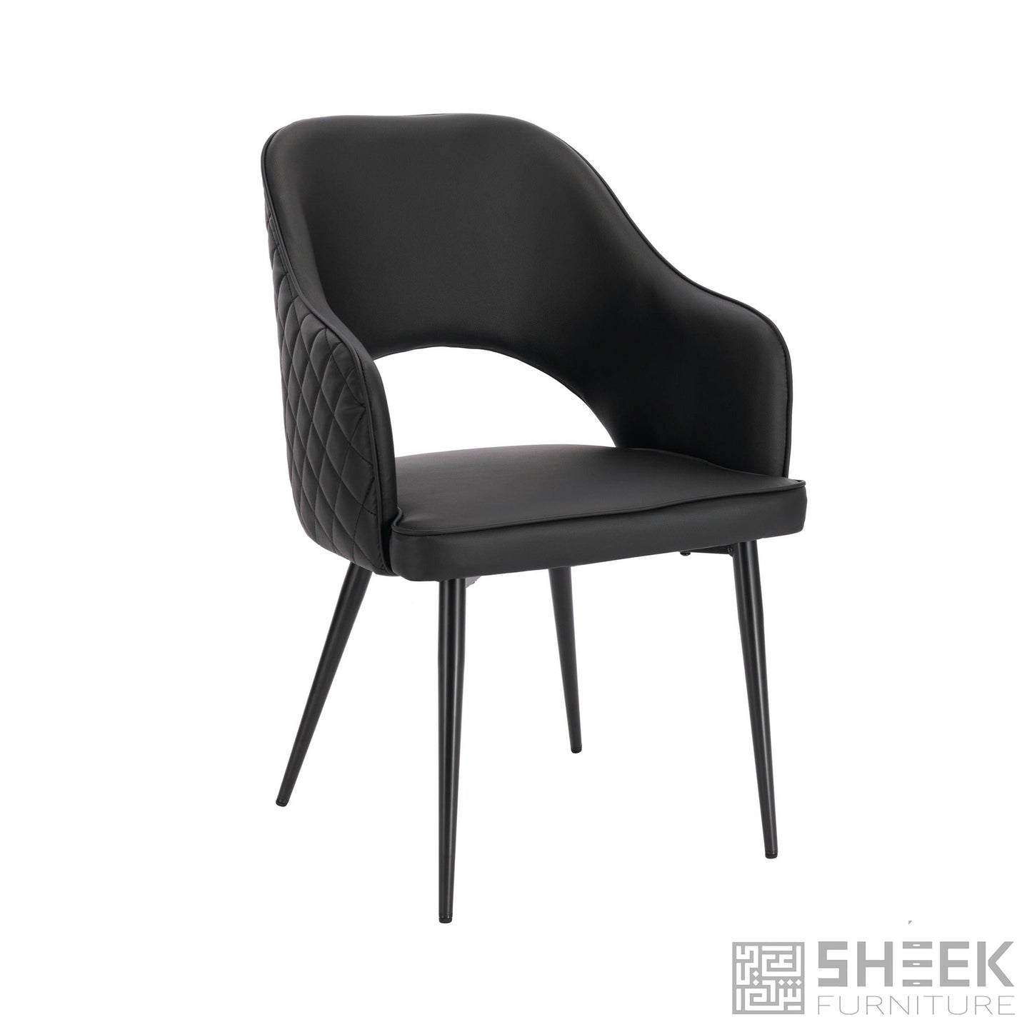 Ares Dining Chair – Midnight Black