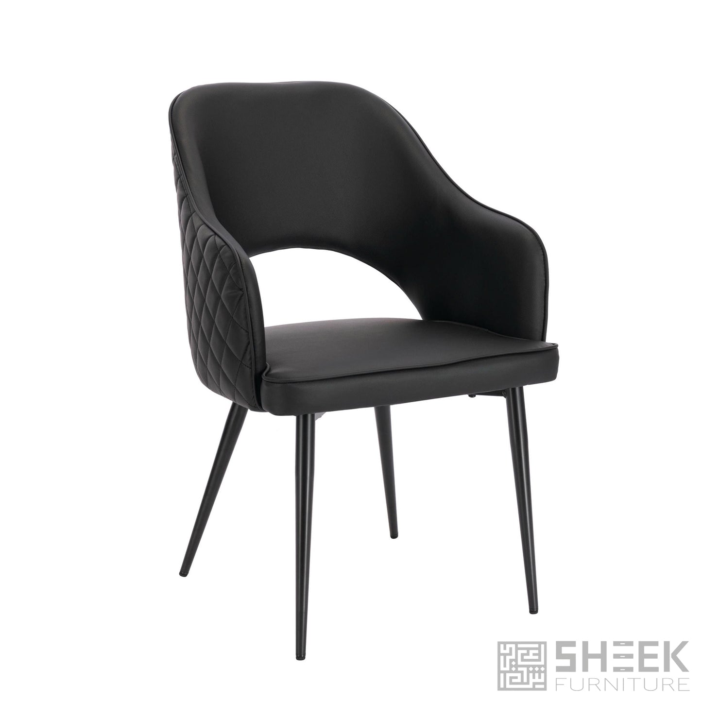 Ares Dining Chair – Midnight Black