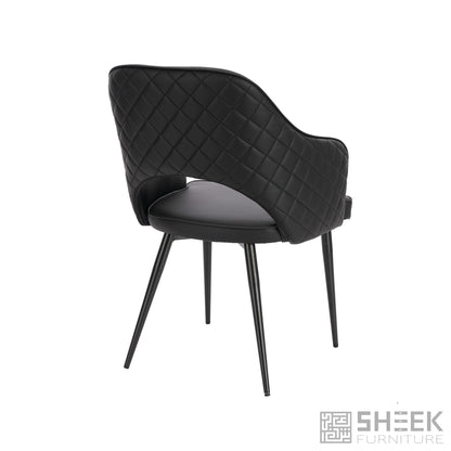 Ares Dining Chair – Midnight Black