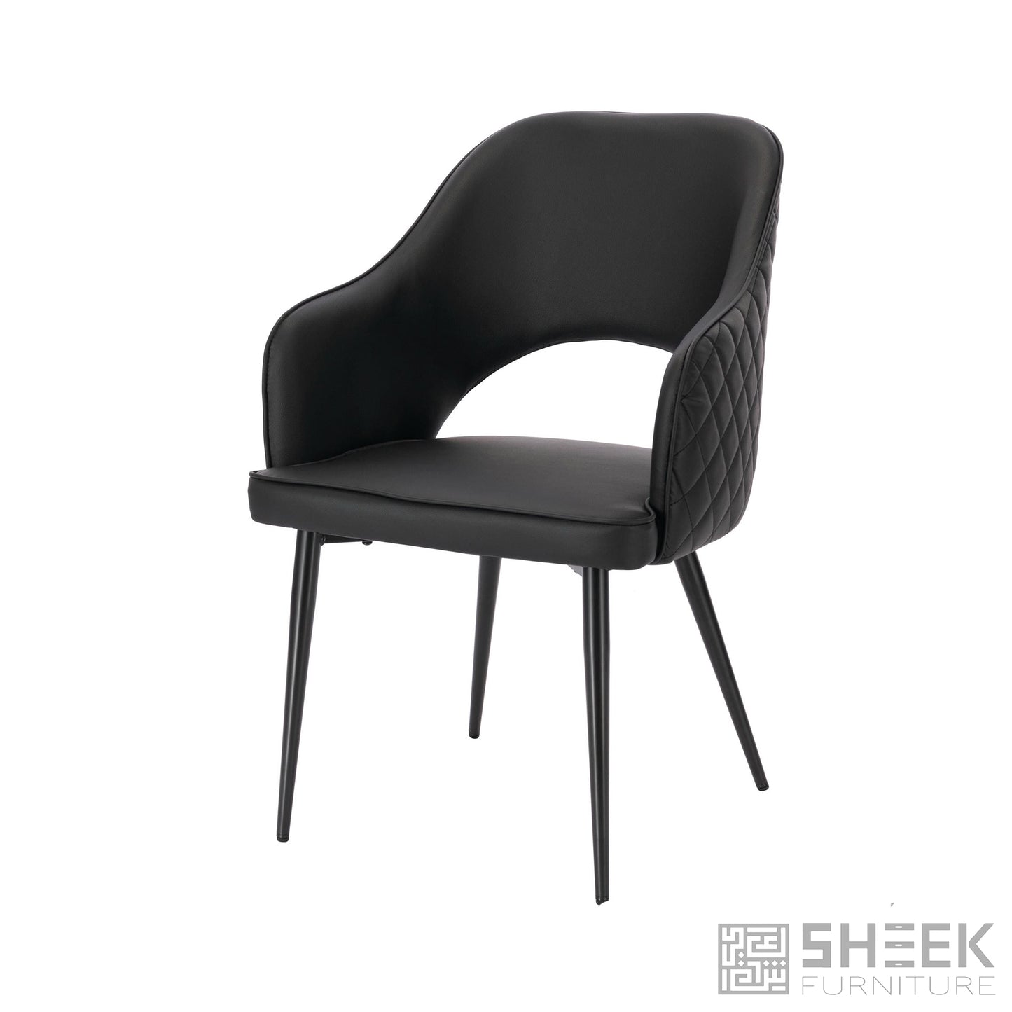 Ares Dining Chair – Midnight Black