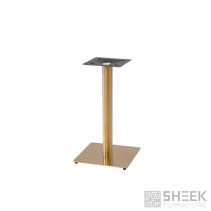 Cronus Table Base - Stainless Steel Gold - 2-Seater