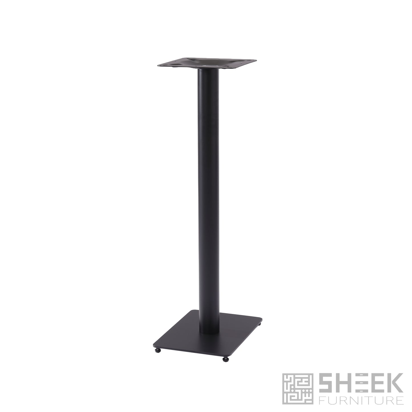 Cronus Table Base - 4-Seater - Black Iron - Connected