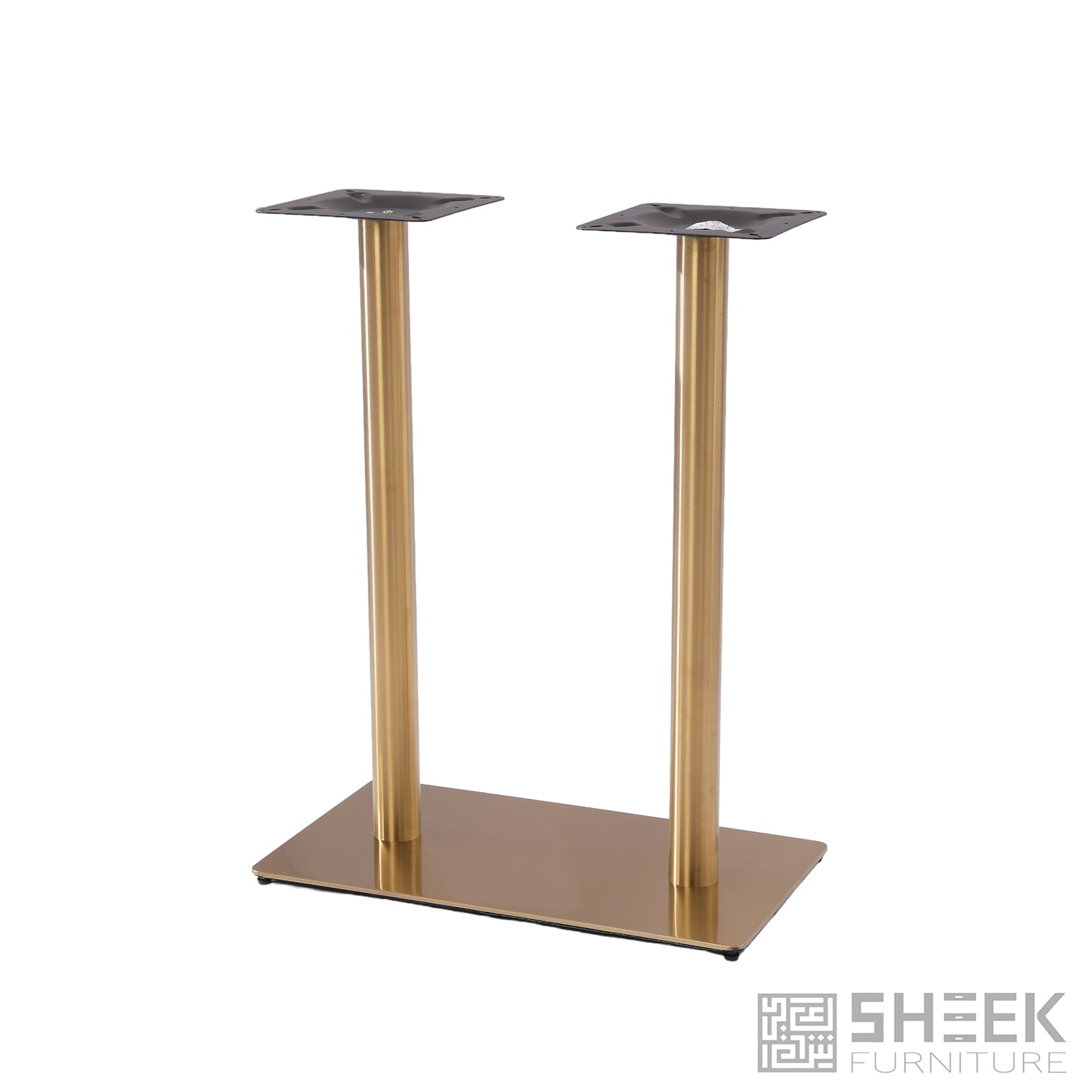 Cronus Table Base - 4-Seater - Black Iron - Disconnected