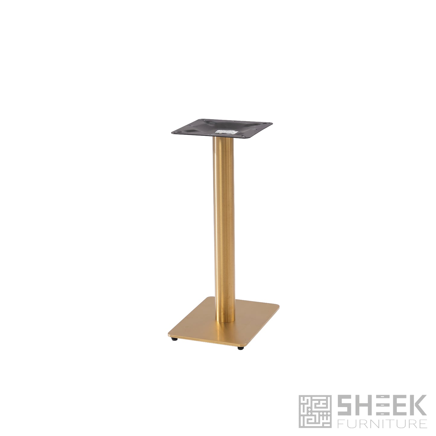Cronus Table Base - 4-Seater - Black Iron - Connected
