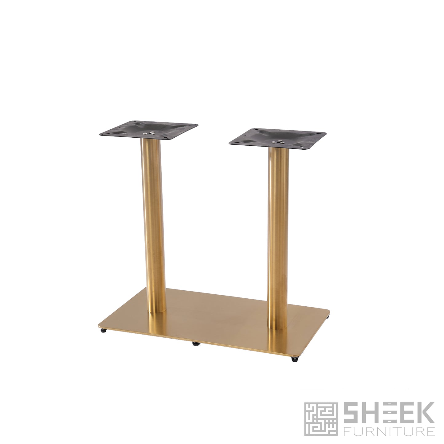 Cronus Table Base - 4-Seater - Stainless Steel Gold - Disconnected