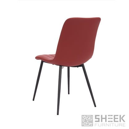 Hermes Cafe Chair – Wine Red