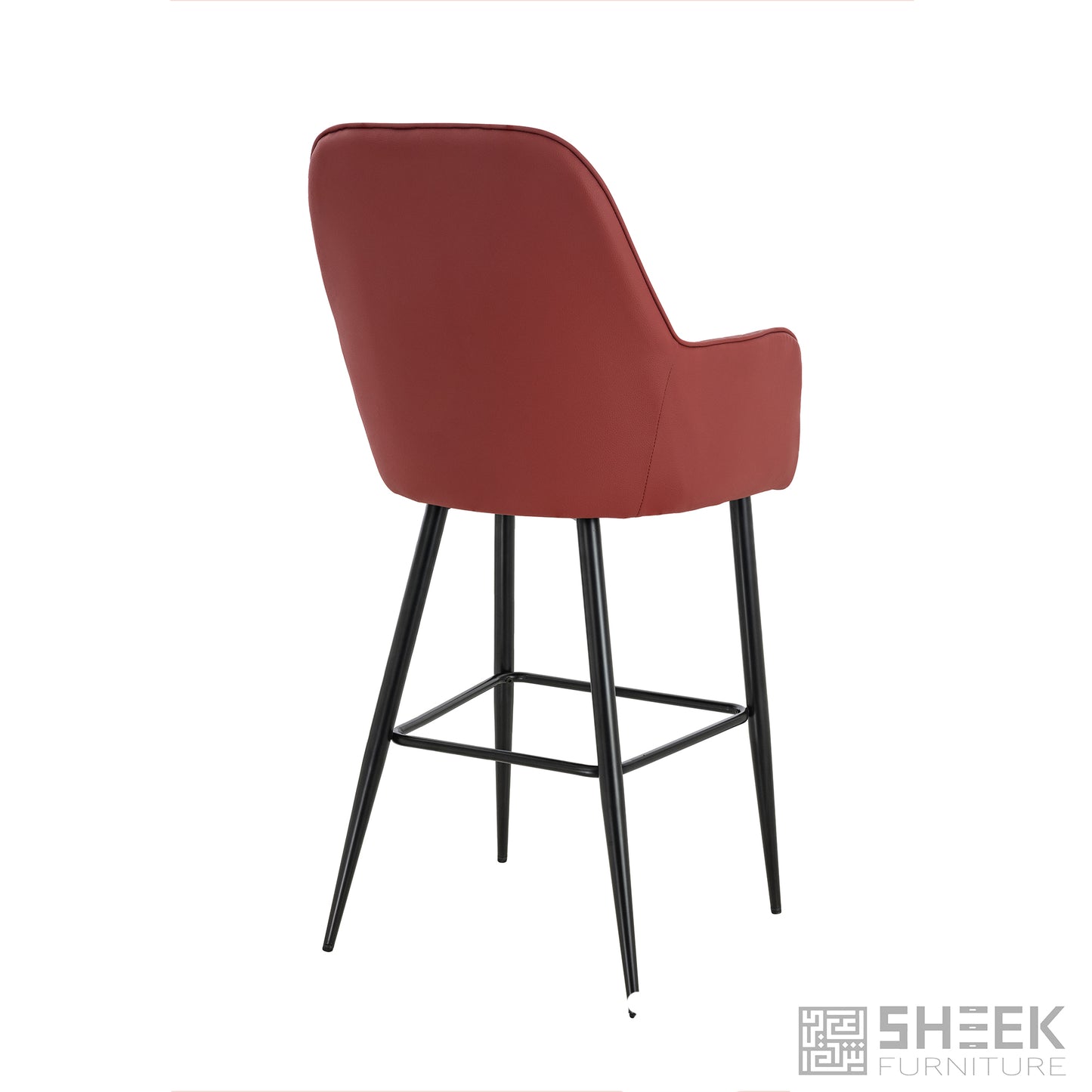 Apollo Bar Stool – Wine Red