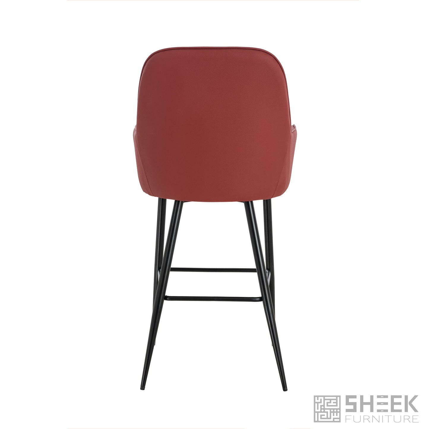 Apollo Bar Stool – Wine Red