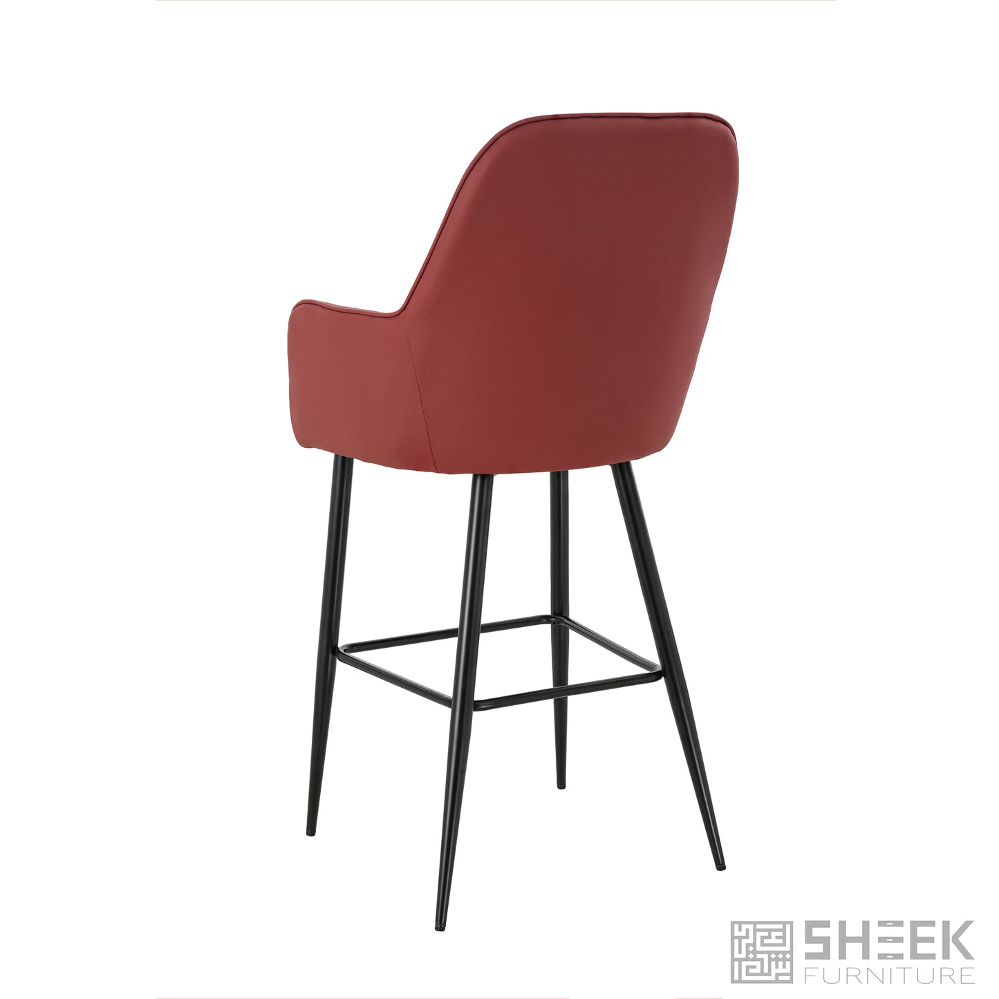 Apollo Bar Stool – Wine Red